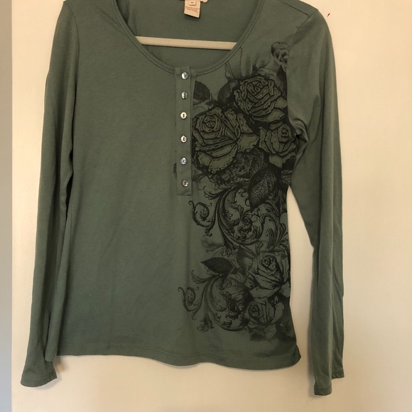 Sundance Tops - Sundance Cotton/Poly Henley Top
